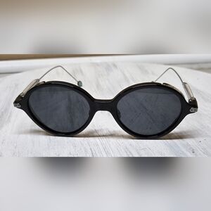 Christian Dior Umbrage Black Round Sunglasses